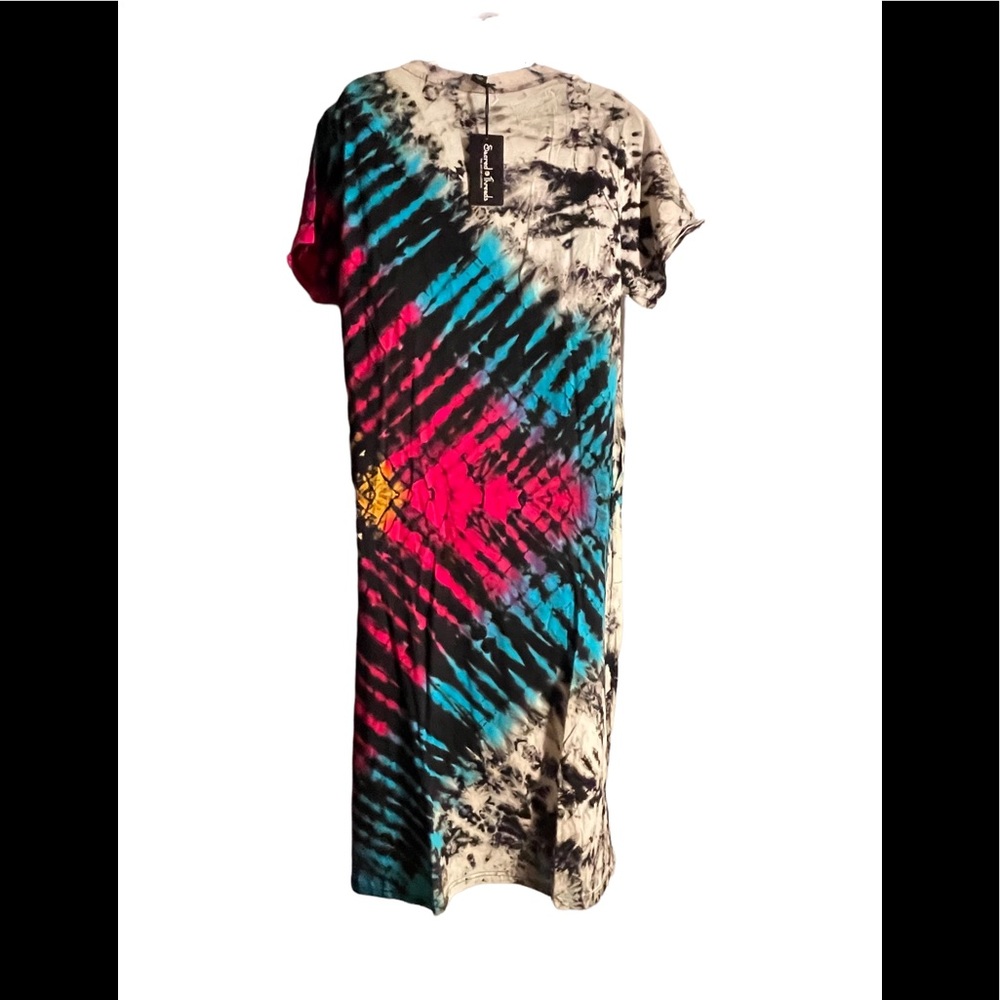 NWT.  DRESS by Sacred Threads.   BL/RD 2.      2221195A - Picture 3 of 5